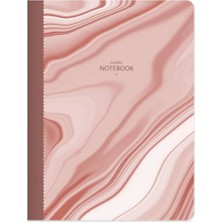 Seyfi Kırtasiye 19X25 Çizgisiz Defter Terzi Dikişli Mermer Desenli 50 Yaprak Beyaz Kağıt 1.hamur