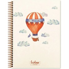 Seyfi Kırtasiye 20X28 cm 100 Yaprak Çizgisiz Balon Sert Kapak Telli Defter 60 gr Krem Rengi Kaliteli Kağıt