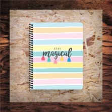 Seyfi Kırtasiye Kareli 16X22 cm 80 Yaprak Karton Kapak Telli Defter Beyaz Sayfalı