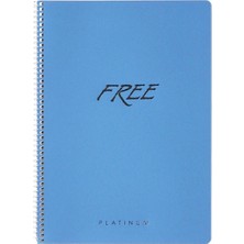 Seyfi Kırtasiye 16X22 cm Telli Çizgisiz 80 Yaprak Metalik Plastik Kapak Krem Renk Kağıt Defter Platinum