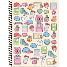Seyfi Kırtasiye Çizgili 16X22 cm 80 Yaprak Plastik Kapak Telli Defter 60 Gram Beyaz Sayfa