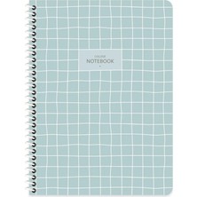 Seyfi Kırtasiye College Telli Defter Çizgisiz 16X22 cm Telli Beyaz 80 Sayfalı Plastik Kapak