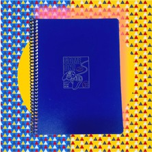 Seyfi Kırtasiye 16X22 cm 80 Yaprak Çizgisiz Plastik Kapak Telli Defter 60 Gram Beyaz Sayfa