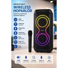Kam Concept Wireless Bluetooth Hoparlör Mikrofonlu Taşınabilir Kablosuz Speaker Siyah