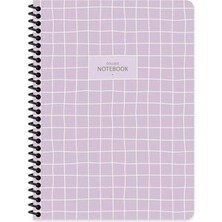Seyfi Kırtasiye Çizgili 16X22 cm 80 Yaprak Plastik Kapak Telli Defter 60 Gram Beyaz Sayfa Coffee