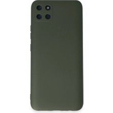 Drop Tedarik Realme C11 Kılıf Nano Içi Kadife Silikon - Koyu Yeşil