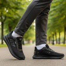 Garajmen Siyah Fileli Battal Boy Comfort Hafif Yürüyüş-Koşu Erkek Spor Ayakkabı