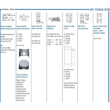 GOETZE Piston Sekman E2200 1998- Std Ölçü