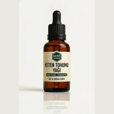 Kent Bahçesi Keten Tohumu Yağı 30 ml - Soğuk Pres Bitkisel Yağ