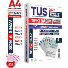 Karakutu Yayınları 2027 TUS Klinik Tıp Bilimleri ÖSYM Çıkmış Soru Tıpkı Basım Son 4 Yıl 6lı Deneme Kitapçığı
