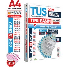 Karakutu Yayınları 2027 TUS Temel Tıp Bilimleri ÖSYM Çıkmış Soru Tıpkı Basım Son 10 Yıl 18li Deneme Kitapçığı