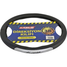 Carub Geçmeli Direksiyon Kılıfı Fosforlu Siyah (Atatürk İmza) 38 cm BR1842021