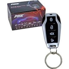 Pmx Alarm 12V 4 Tuşlu Siyah-Krom Kumandalı PMX613
