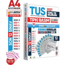 Karakutu Yayınları   2027 TUS Temel Tıp Bilimleri ÖSYM Çıkmış Soru Tıpkı Basım Son 7 Yıl 12li Deneme Kitapçığı