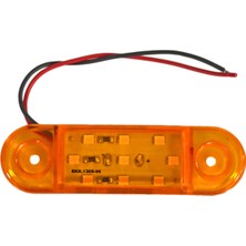 TAS 24V Side Marker Lamba 9 Ledli Sarı 8,5x2,5 cm TAS.018S-24 (2 li)