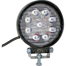 Tas 12-80V Çalışma Lambası Yuvarlak 9 LED 27W 112X35MM L1004