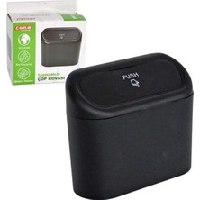 Carub Çöp Kovası Taşınabilir Portatif Çok Fonksiyonlu 15,5X6,5X14 cm BR2944631