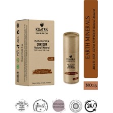 Kuatra Stick Kontür, Earth Minerals Doğal, Mineral, Antioksidan, Nemlendirici Formül, Plastiksiz Ambalaj