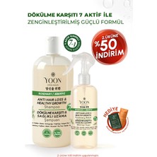 Yoon Hızlı Saç Uzaması, Dökülme Kaşıtı, 7 Aktifli Biberiyeli Saç Bakım Suyu 200 ml + Biberiyeli Şampuan 400ml