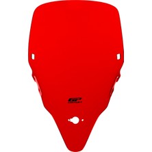 GP Kompozit Kymco Downtown 250i 2022-2024 Uyumlu Ön Cam Kırmızı - 65 cm