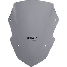 GP Kompozit Yamaha XMAX 250 Tech Max 2024-2026 Uyumlu Spor Ön Cam Gri - 37 cm