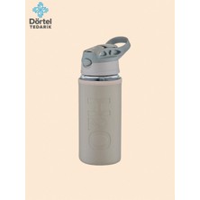 Tohana H2o Deri Kılıflı Pipetli Cam Matara 500 Ml Haki