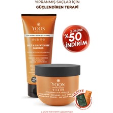 Yoon Vegan Tuzsuz Şampuan & Saç Bakım Maskesi 250ML, Hyaluronik Asit, Keratin, Kolajen ve Biotin 2'li Set