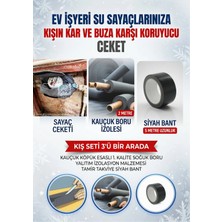 KL Su Saati Sayaç Dona Karşı Koruyucu 3'lü Set (Sayaç ISI YALITIM Ceketi-Kauçuk Köpük Boru Izole-Pvc Bant)
