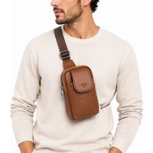 Derise Club Erkek Taba Renk Omuz Çantası Göğüs Çantası Body Bag Çanta