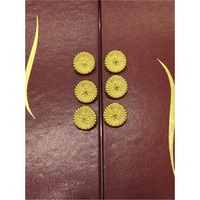 Karan Tuhafiye Italyan Metalize Hırka Ceket Düğmesi 6 Lı Set / Gold / 2 cm