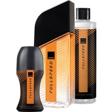 Avon Full Speed Erkek Parfüm ve Saç Vücut Şampuanı Hediyelik Set 100 ml EDT, 50 ml Roll On