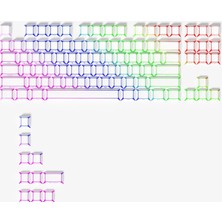 Leaven Folding Shadow Mekanik Rgb Klavye Pbt Tuş Seti