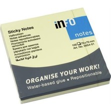 Halsa Info Notes Post-It 75X75MM Sarı 100 Yaprak
