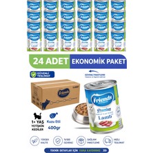 Friends Premium Kuzu Etli Yetişkin Kedi Konservesi 400 gr x 24 Adet Ekonomik Paket Yaş Mama