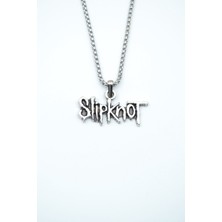 IDR Slipknot Gümüş Kaplama Örme Zincir Kolye