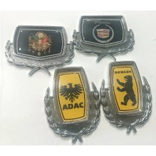 Lina Oto Aksesuar 4 Adet Orta Boy Bantlı Metal Arma