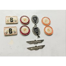 Lina Oto Aksesuar 10 Adet Metal Fındık Arma Bantlı
