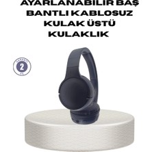Herşey Trend Bluetooth 5.0 Siyah Kablosuz Kulaklık 18 Saat Batarya Katlanabilir Tasarım
