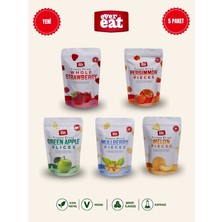 Evereat 5'li Çıtır Meyve Cipsi Seti Freeze Dry Çilek Hurma Elma Dut Kavun Atıştırmalık