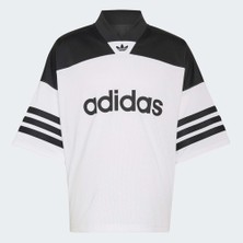 Adidas KR1403 Jsy Beyaz Renkli Erkek Tişört %100 Pamuklu Günlük Kullanım için Rahat Kesim