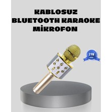 Herşey Trend Bluetooth Karaoke Mikrofon Şarjlı Uzun Pil Ömürlü Çok Fonksiyonlu