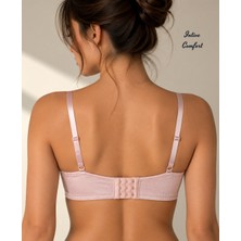 Intive Lingerie Softlift C Cup Destekli Balenli Lazer Kesim Straplez Lotus Kesim Askılı Parlak Ithal Sütyen