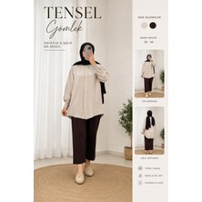 Butik Yeni Sezon Tensel Kumaş Pamuklu Gömlek