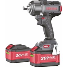 Grogh Akülü Darbeli Somun Sıkma Sökme 1000 Nm Tork 20 V 6 Ah GRX2044-6 Bmc