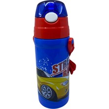 Elit Araba Desenli Plastik Matara 400ML
