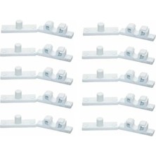 Markentegra 10 Adet Plastik Beyaz Sineklik Çıtçıtı – Dayanıklı ve Pratik Sine...