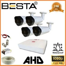 Kuhi 2mp 1080P 4 Kameralı Ahd Güvenlik Seti