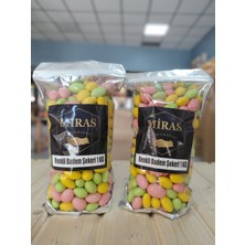 Miras Anadoludan Renkli Badem Şekeri 1 kg Iri Boy Karışık Draje Şeker – Özel Gün, Nişan, Bebek Şekeri