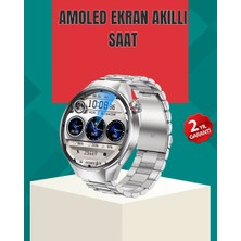 Herşey Trend Metal Gövdeli Amoled Akıllı Saat – Kan Oksijen, Nabız ve Arama Fonksiyonlu
