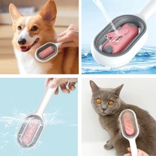 Uravas Store Su Hazneli Kedi ve Köpek Tüyü Toplamama Fırçası Su Hazneli Pet Tarağı